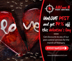 UnLOVE PEST and get 14 off this Valentine’s Day Get.xx&oh=aa87ecfd90b7235285e65137bb70258d&oe=5ECABFD9 - ADJ and R Pest Control Services in Davao City
